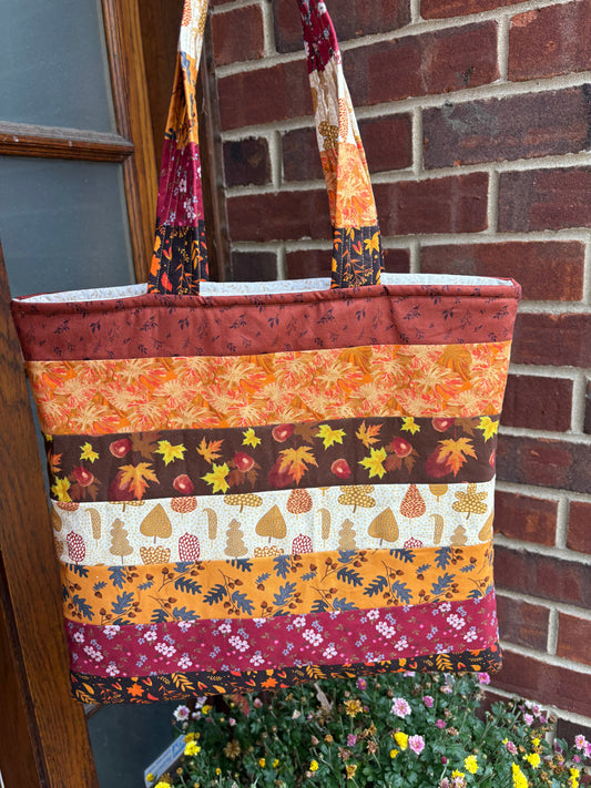 The Shoulder Bag in Fall Foliage & Florals