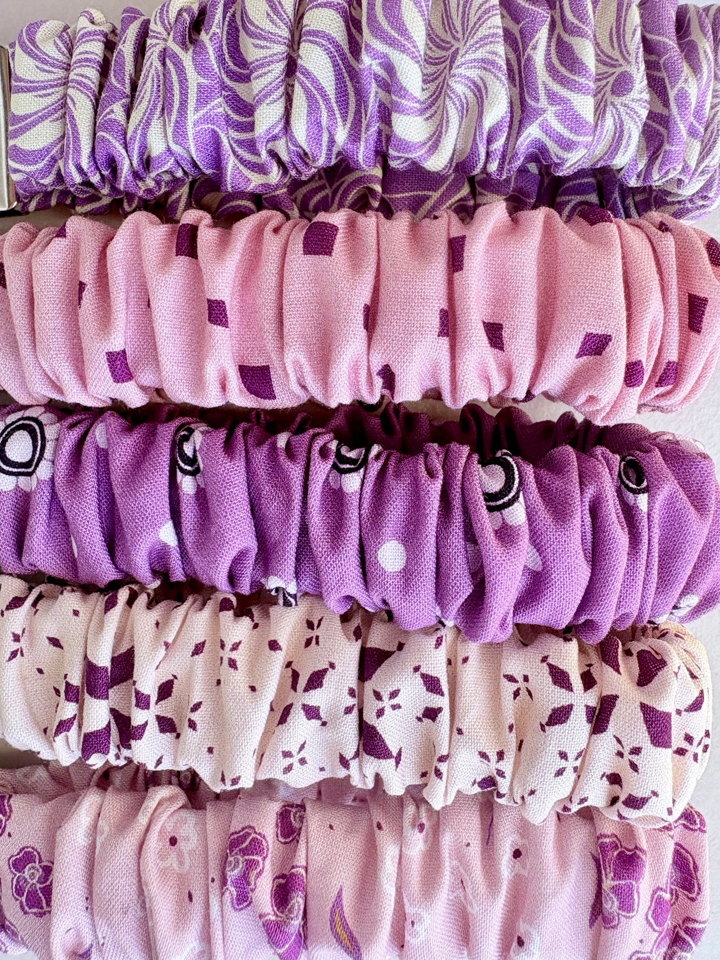 Scrunchie Keychain Wristlet - Purple