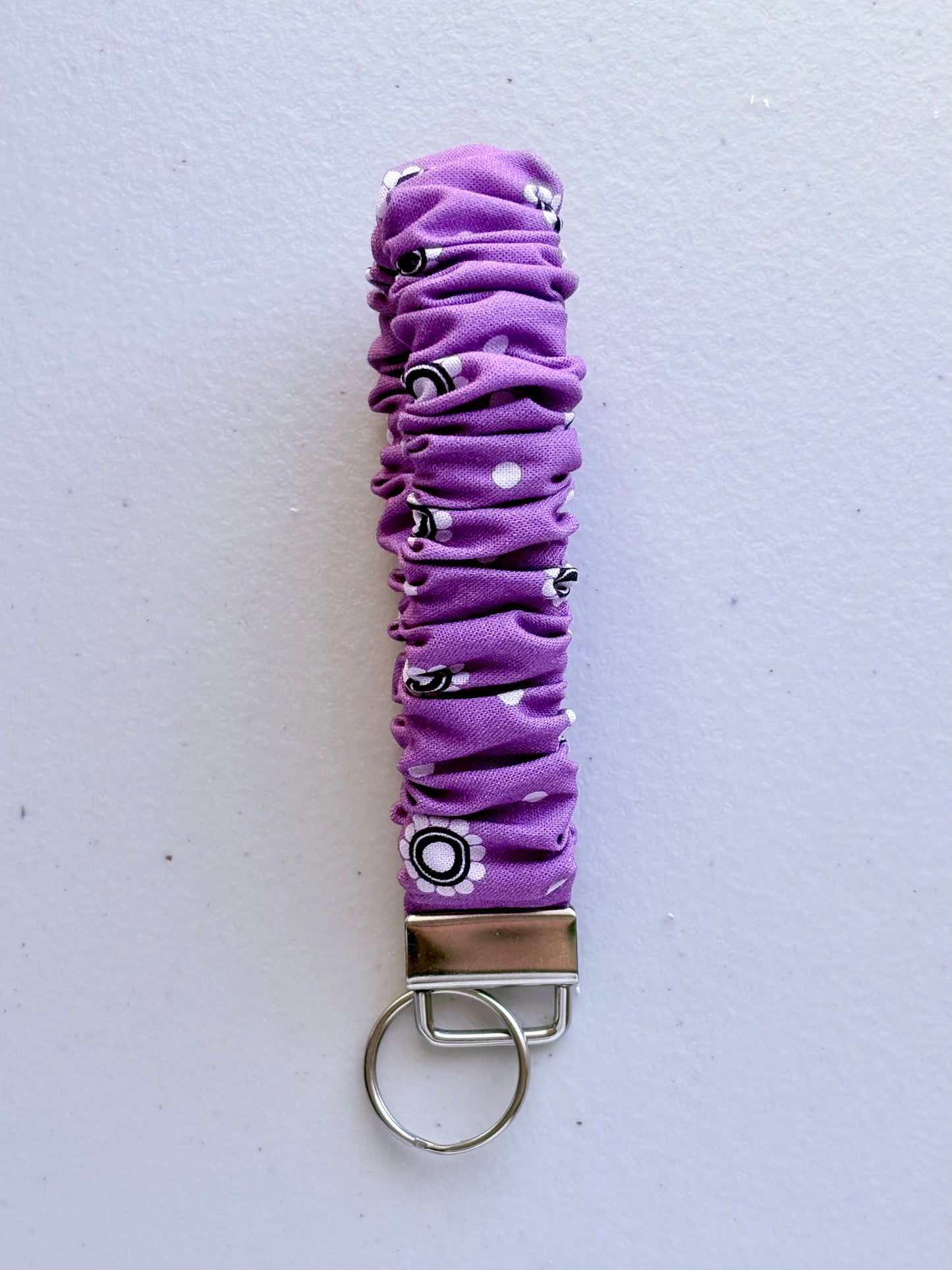 The Scrunchie Wristlet in Amethyst Garden (Multiple Patterns)