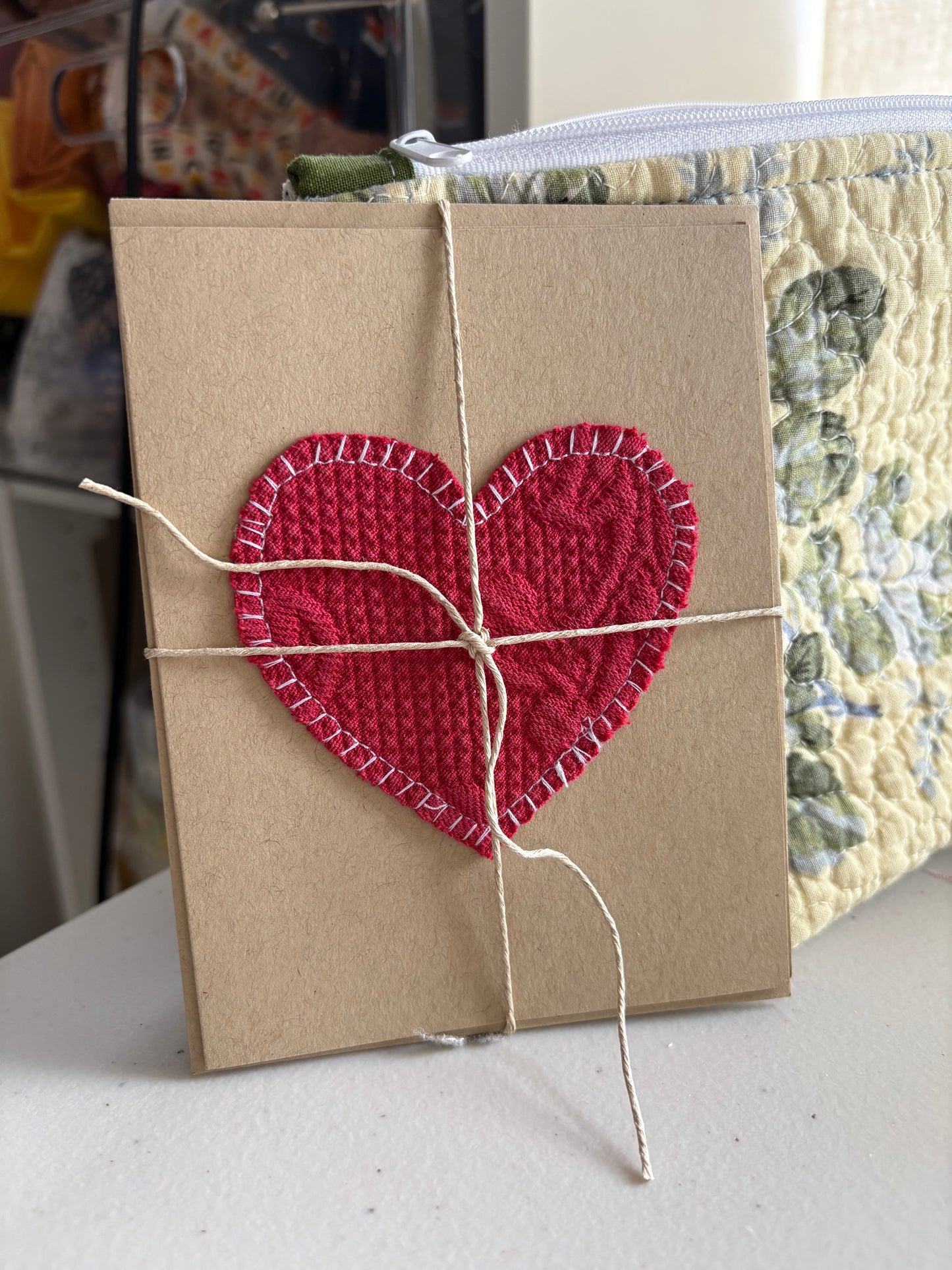 Quilt Card - Heart