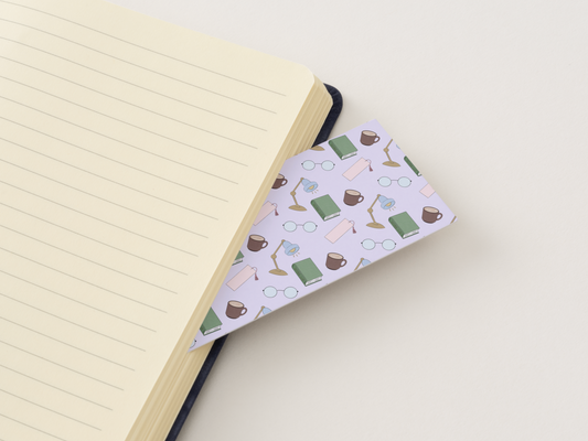 Cozy Book Club Bookmark