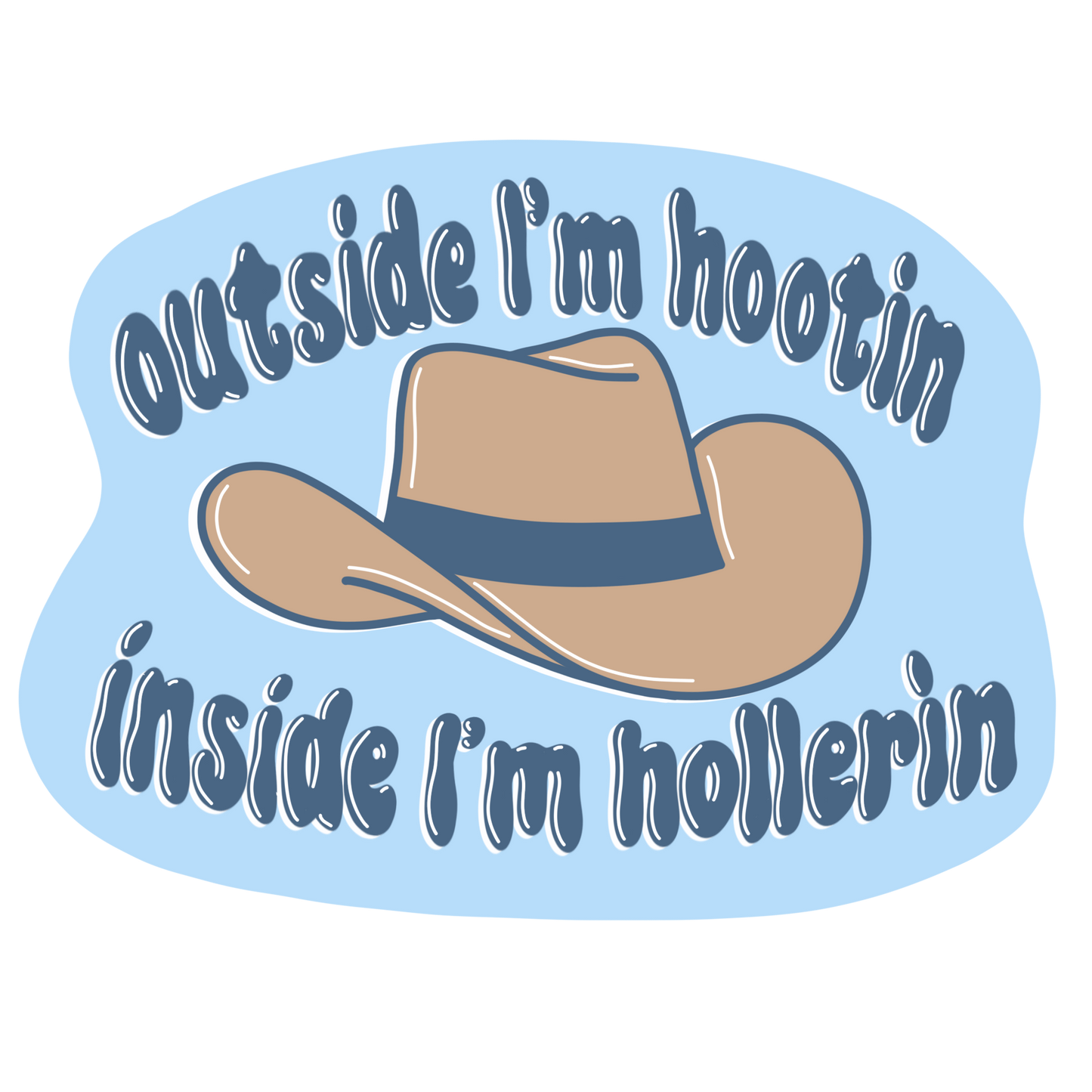 Laptop Sticker - Outside I'm Hootin'