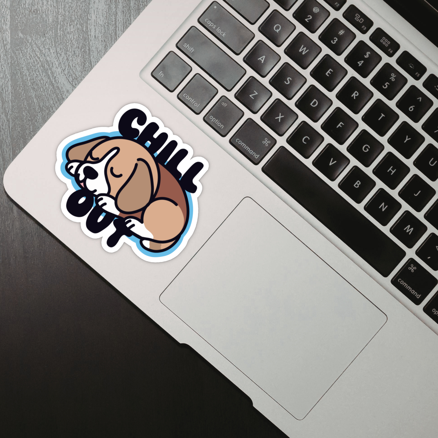 Laptop Sticker - Chill Out Puppy