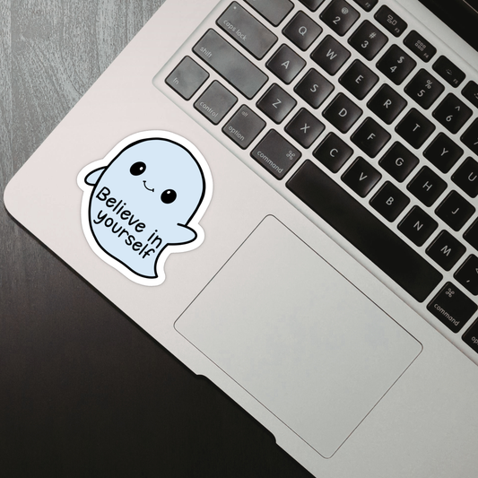 Laptop Sticker - Believe in Yourself Ghost