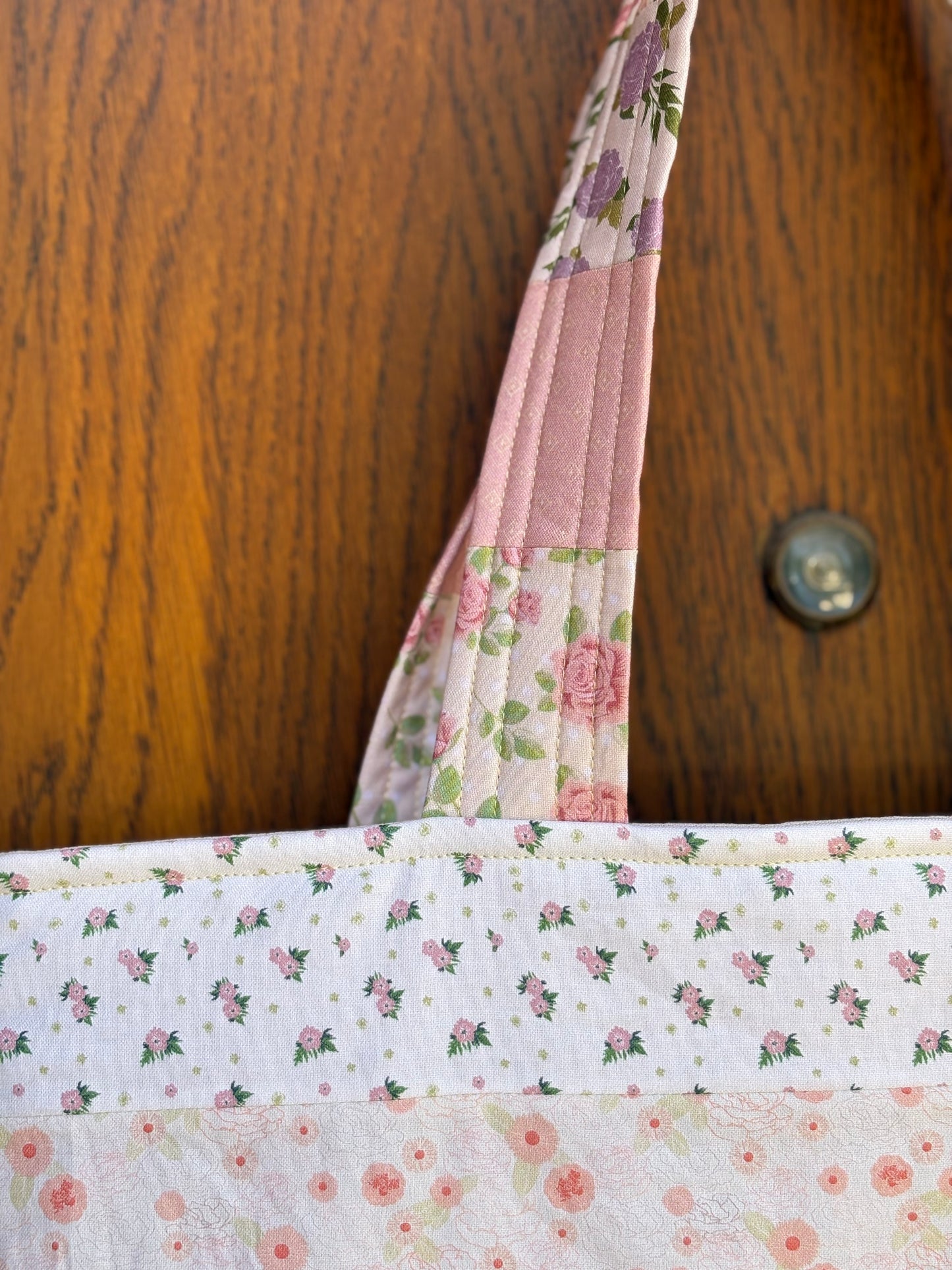 The Oversized Shoulder Bag in Floral Coquette