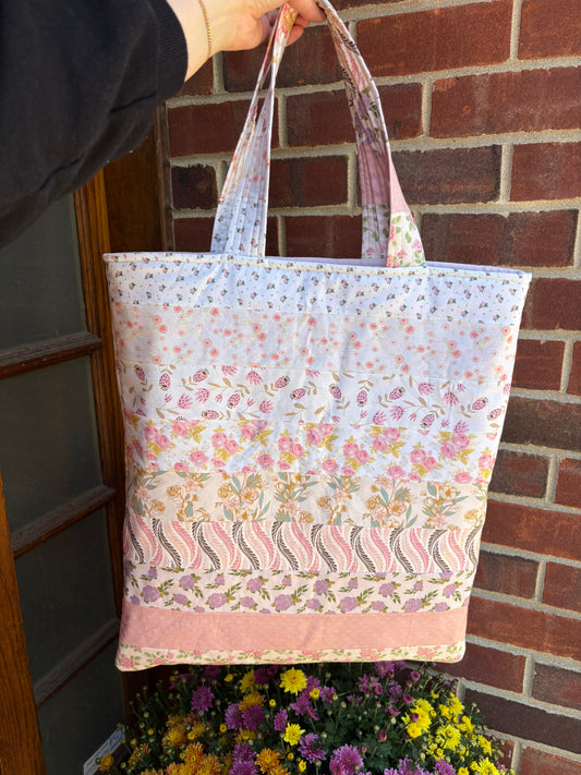 The Oversized Shoulder Bag in Floral Coquette