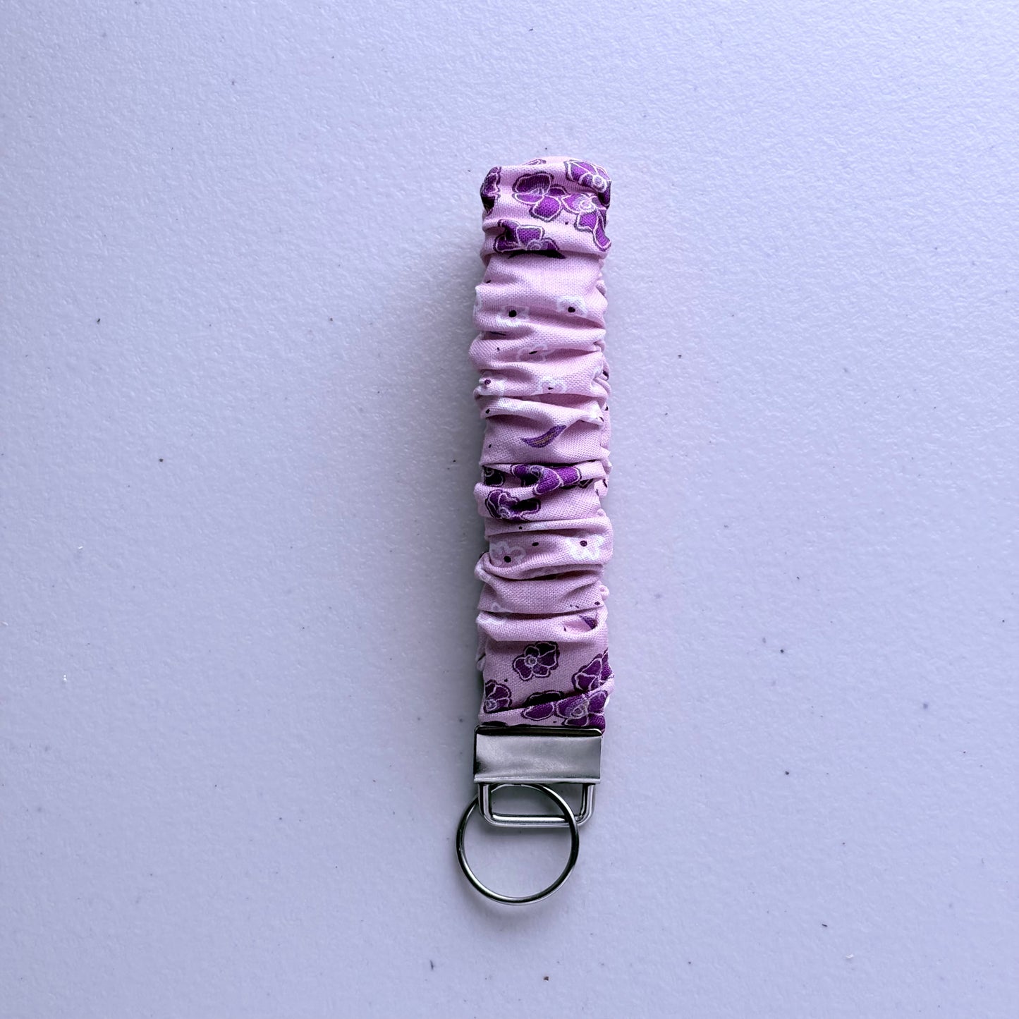 The Scrunchie Wristlet in Amethyst Garden (Multiple Patterns)