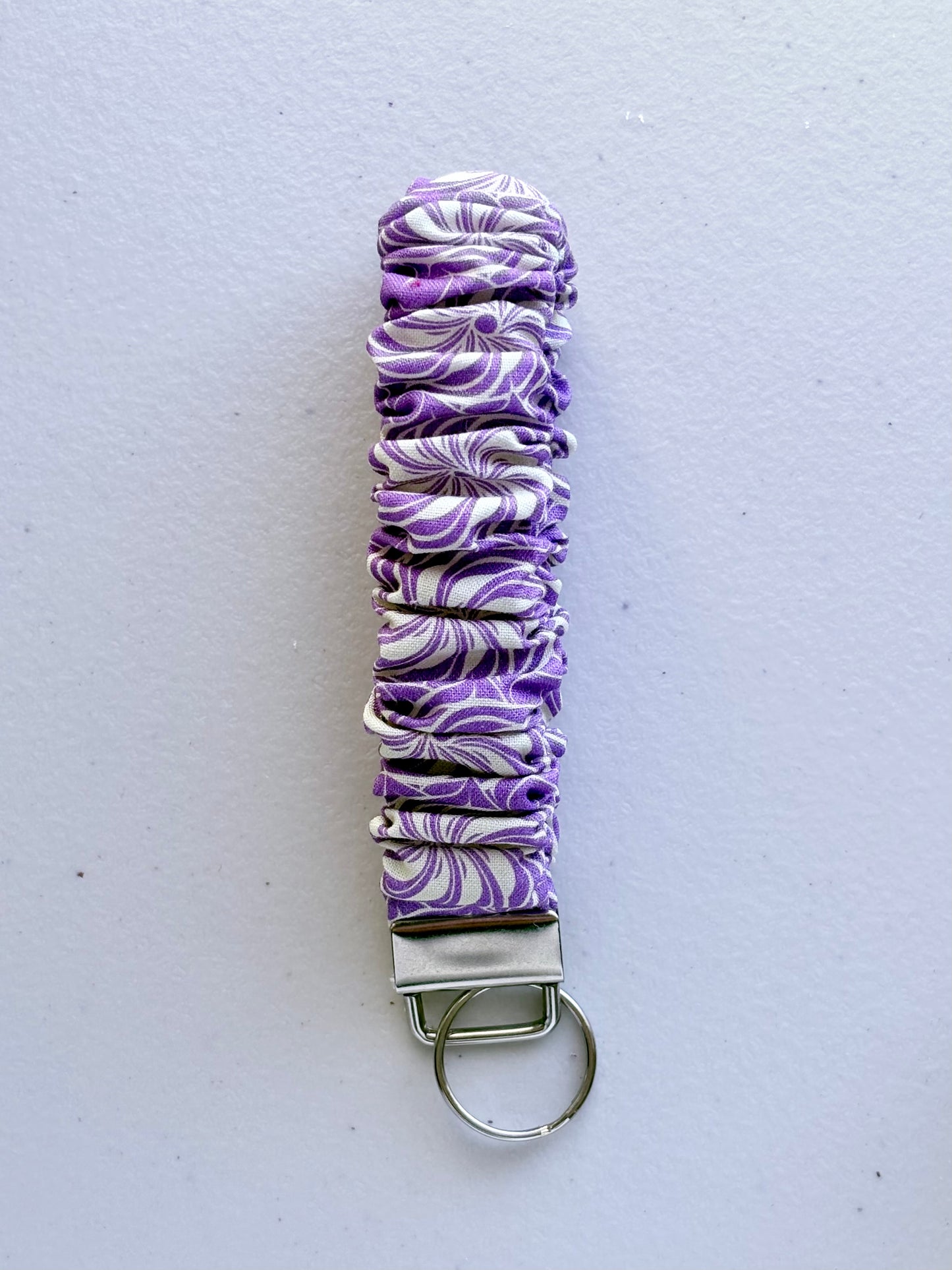 The Scrunchie Wristlet in Amethyst Garden (Multiple Patterns)