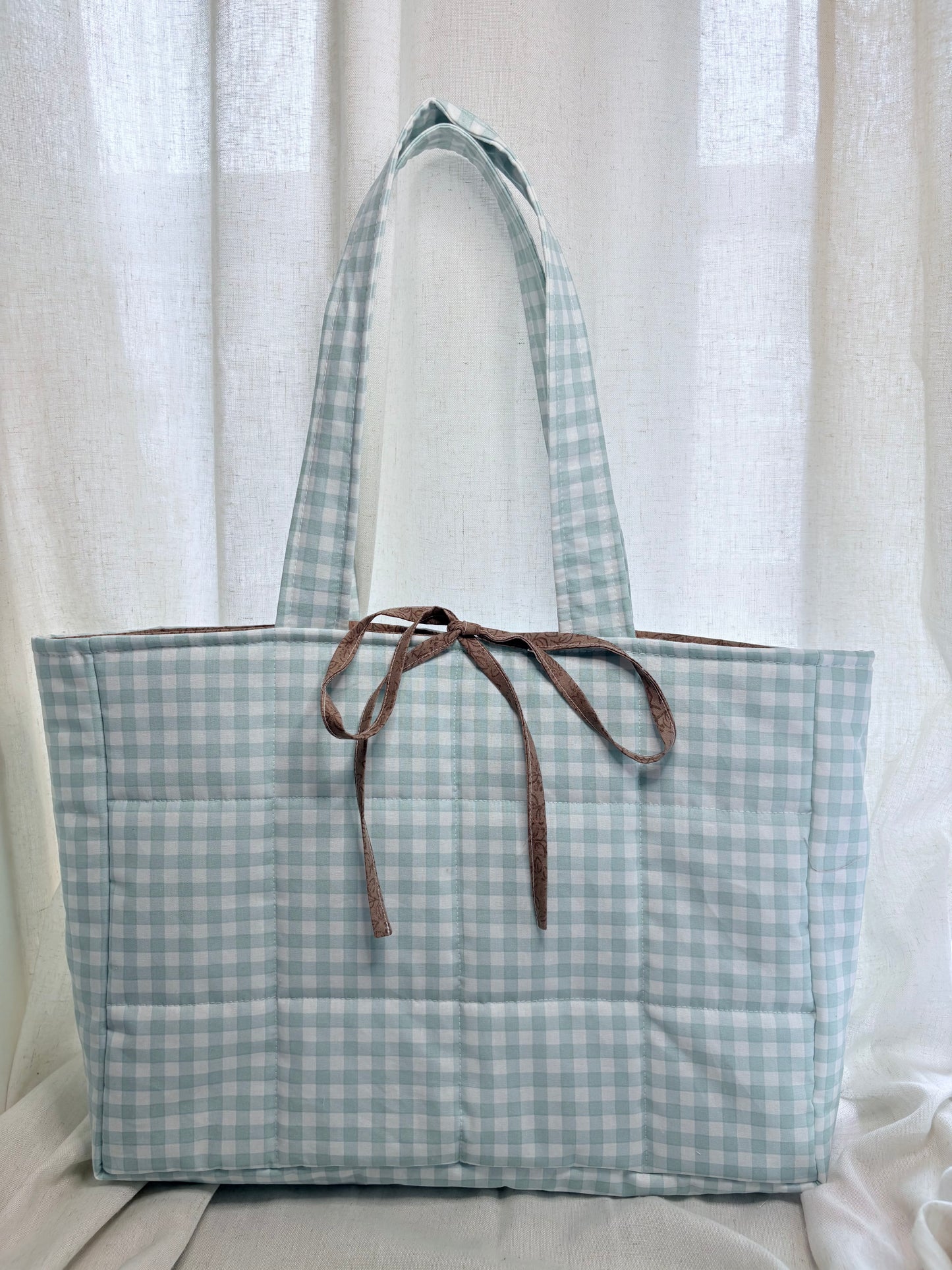 The Boxy Tote in Mint Chip