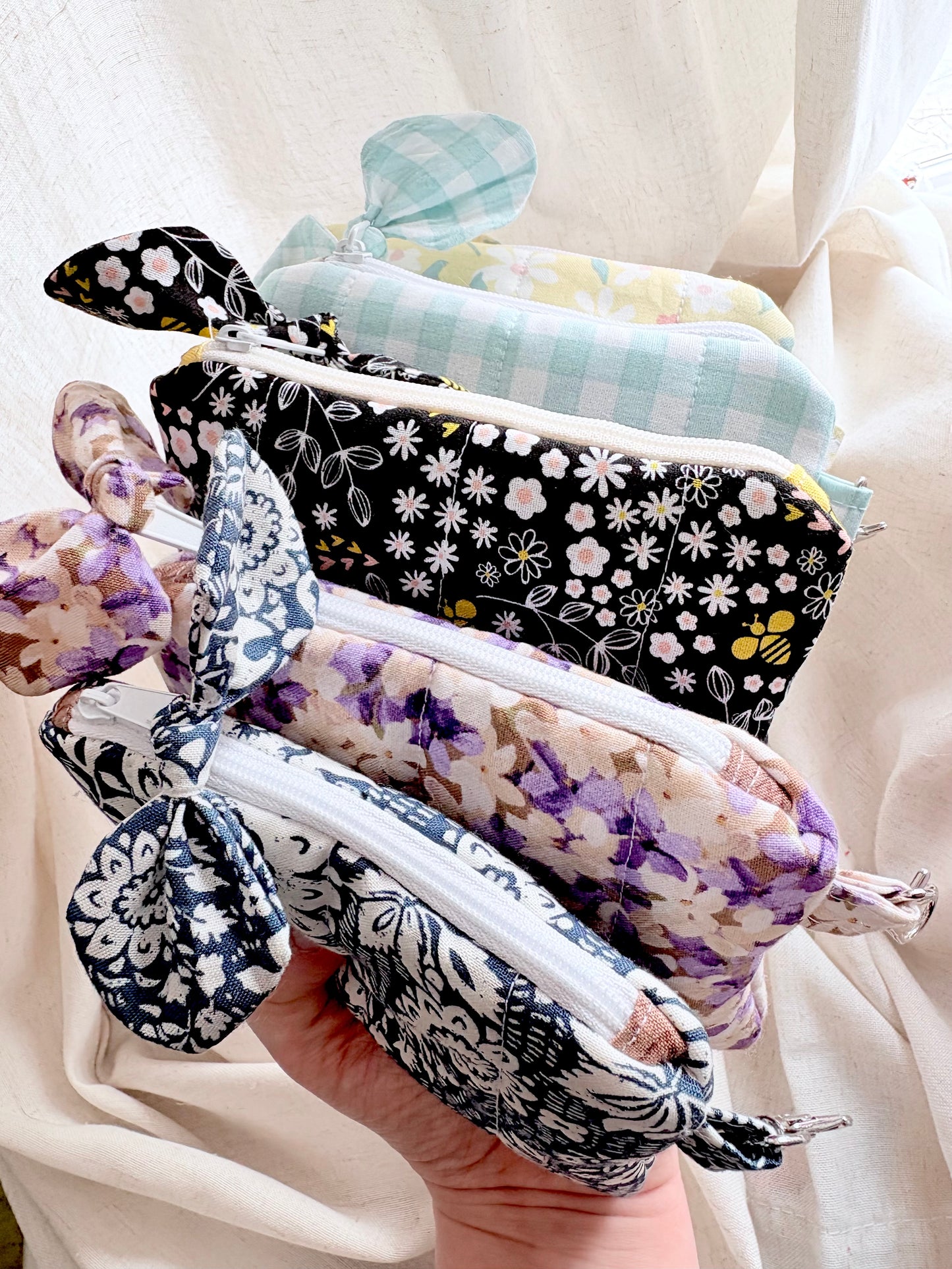 Quilted Cloud Wallet + Wristlet