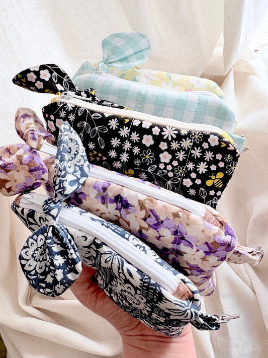 Quilted Cloud Wallet + Wristlet