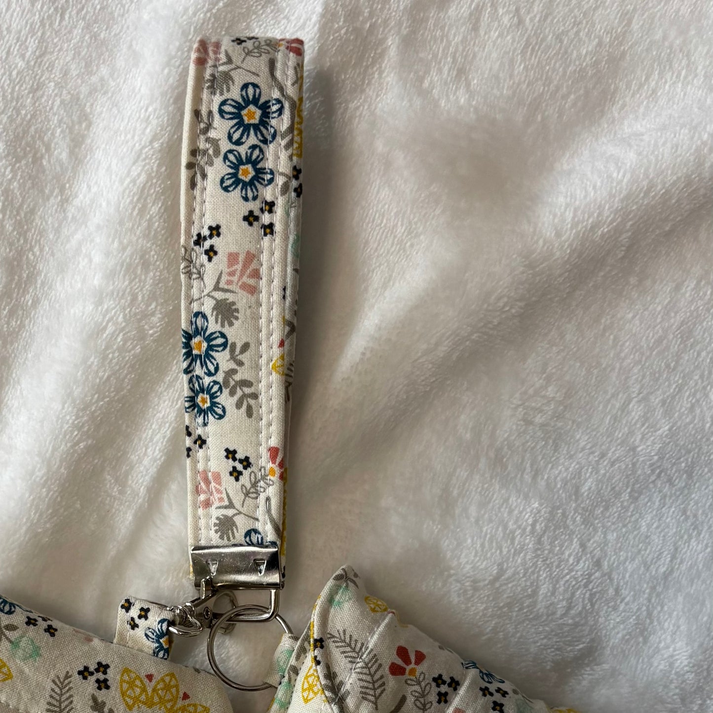 Quilted Keychain Wristlet