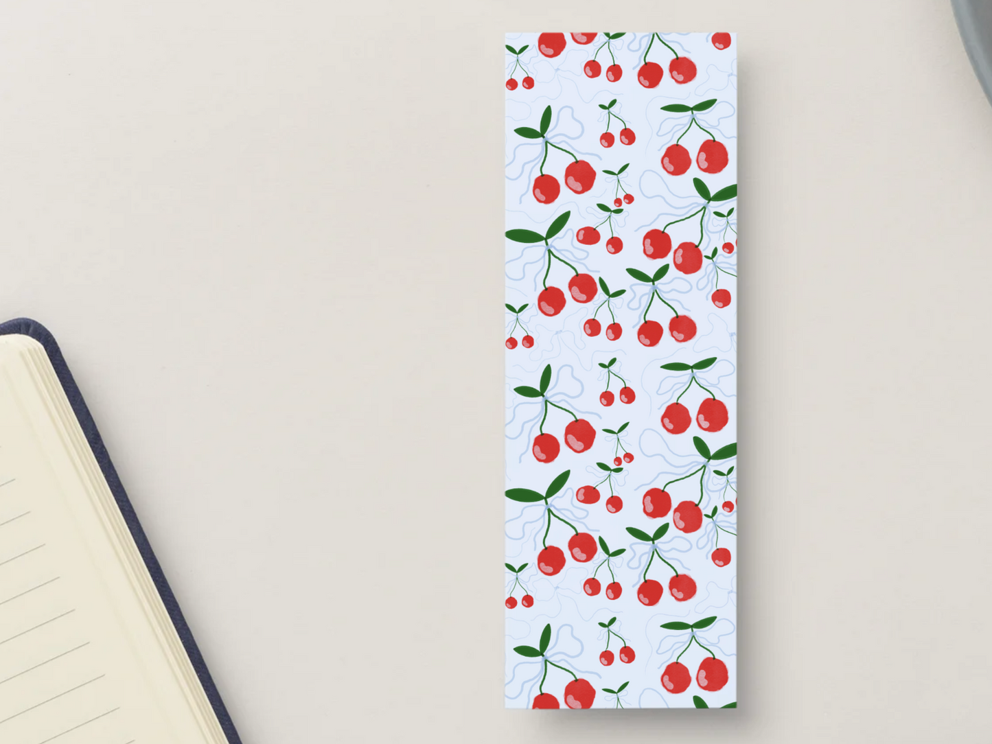 Cherries and Bows Bookmark