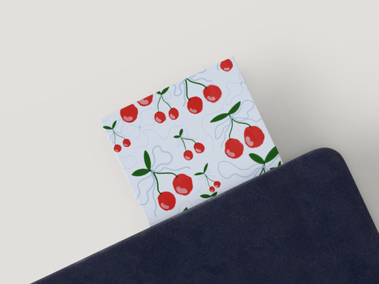 Cherries and Bows Bookmark