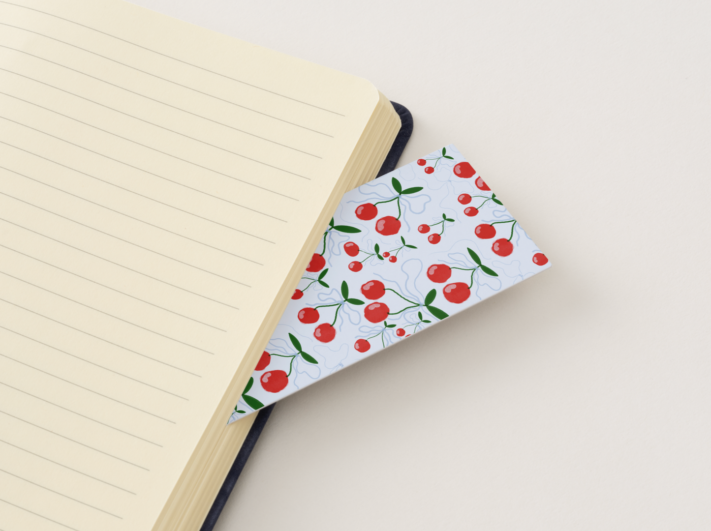 Cherries and Bows Bookmark