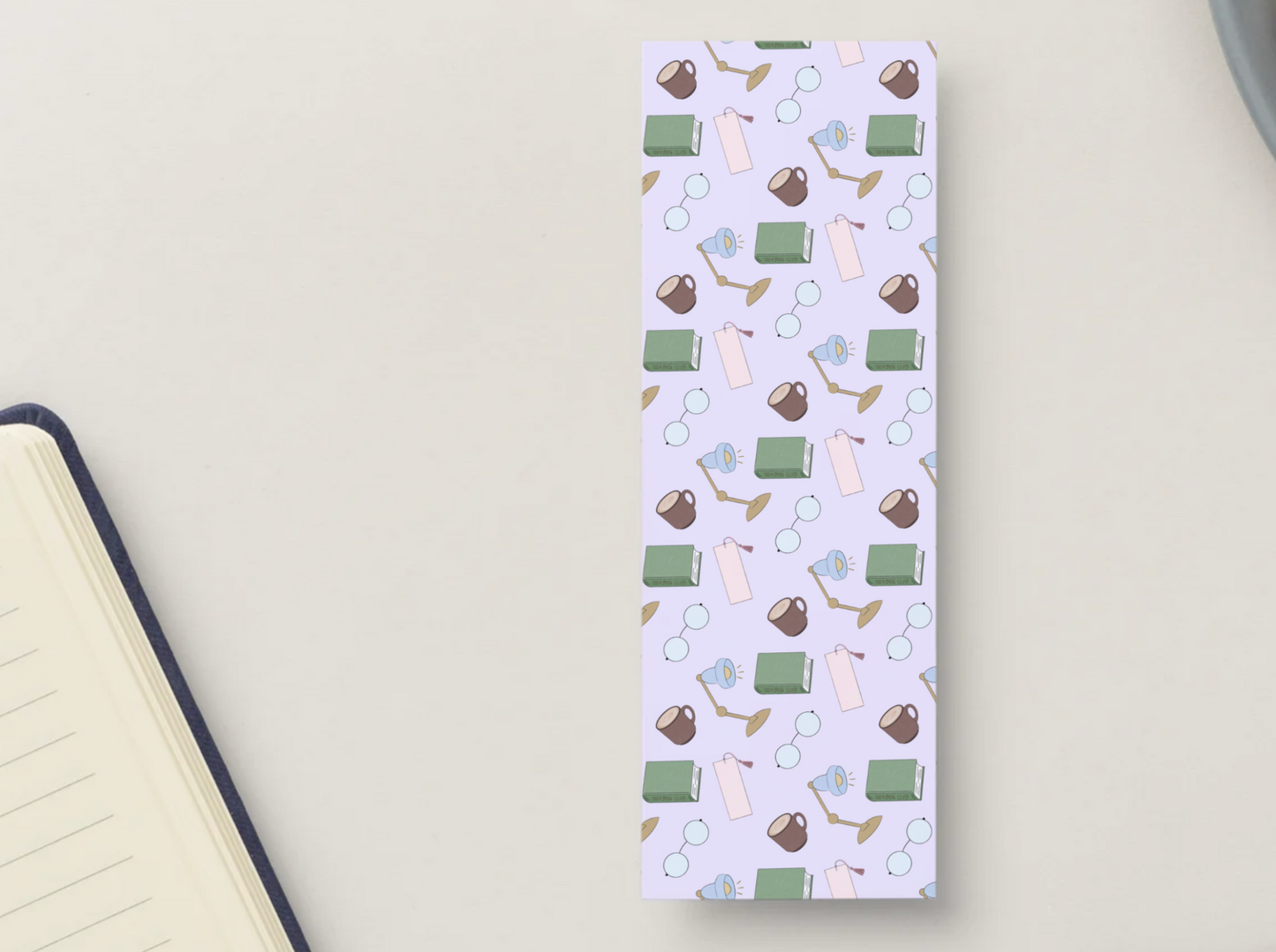 Cozy Book Club Bookmark