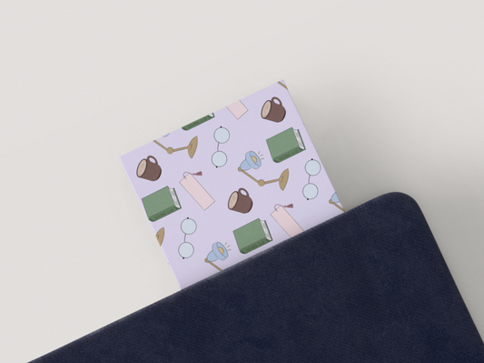 Cozy Book Club Bookmark