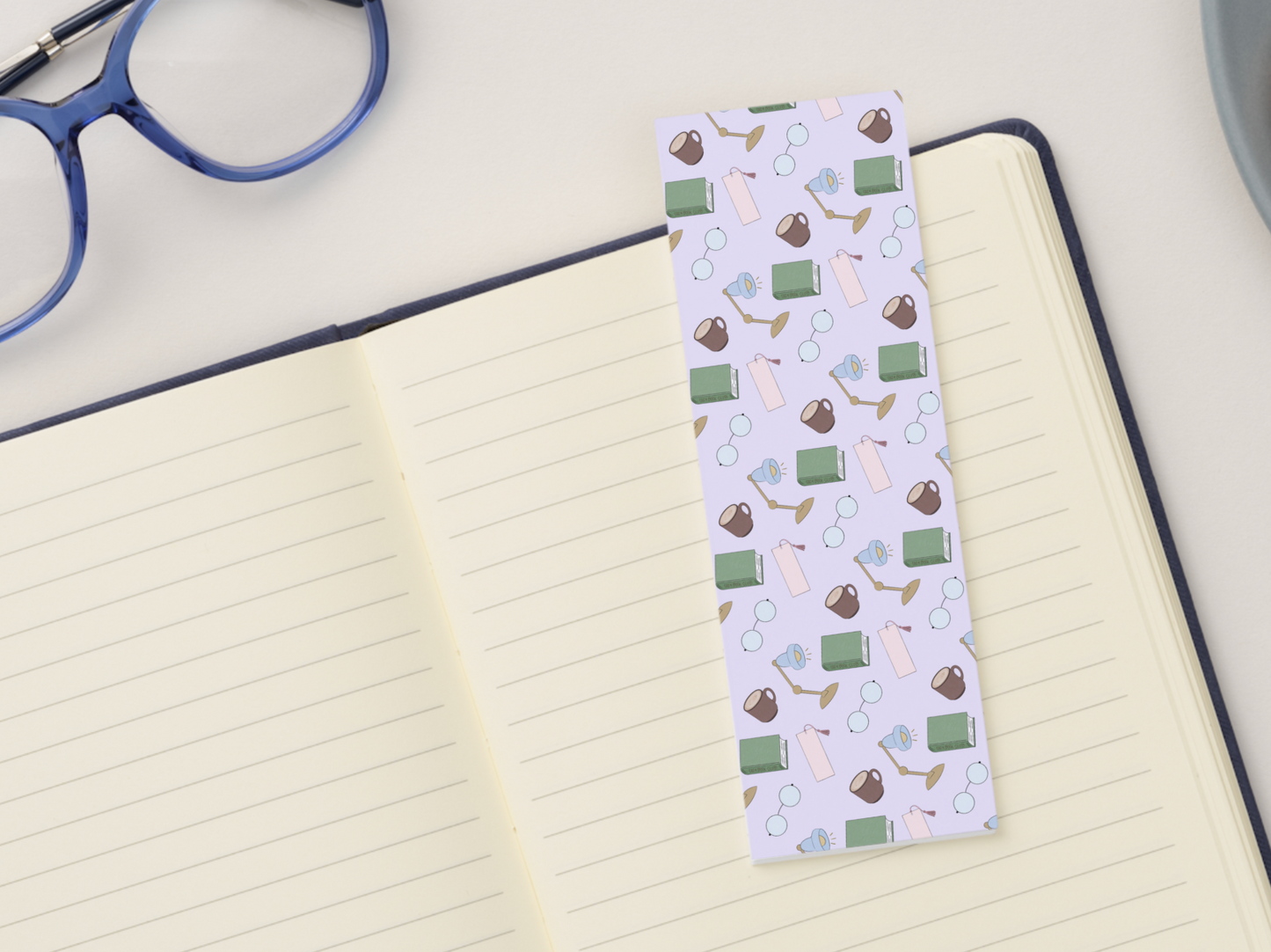 Cozy Book Club Bookmark