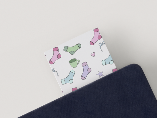 In My Fuzzy Socks Bookmark