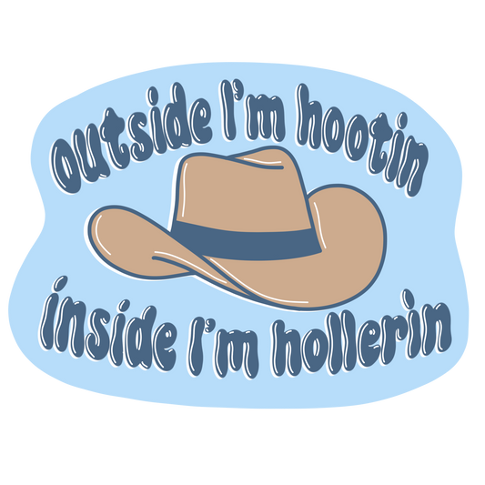 Laptop Sticker - Outside I'm Hootin'