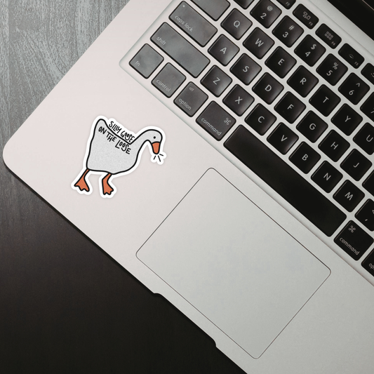 Laptop Sticker - Silly Goose on the Loose
